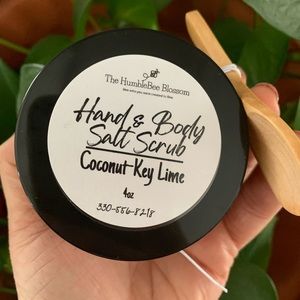 Handmade Coconut & Key Lime Hand & Body Salt scrub